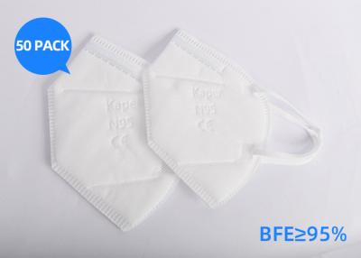 China Custom Enlarged Foldable N95 Respirator Mask Excellent Bacterial Filtration Melt Blown for sale