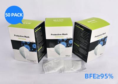 China Antibacteriano 4 padrão do respirador En149 2001 da máscara N95 da dobra Ffp2 95*175mm à venda