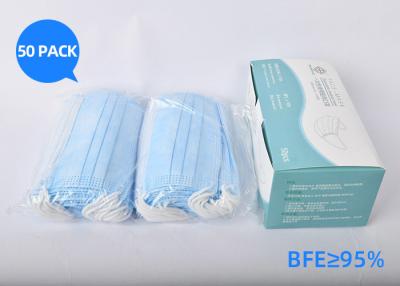 China Antibacterial Disposable Facial Mask High Breathability OEM ODM Available for sale