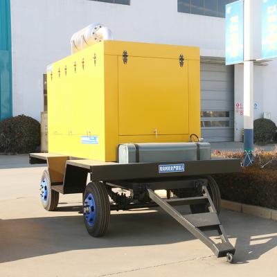 China Soundproof Diesel Generator On Trailer 10kva , Air Cooling Silent Generator Portable for sale