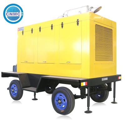 China Rainproof Mobile Industrial Generators , 100kva 80Kw Movable Trailer Diesel Generator for sale