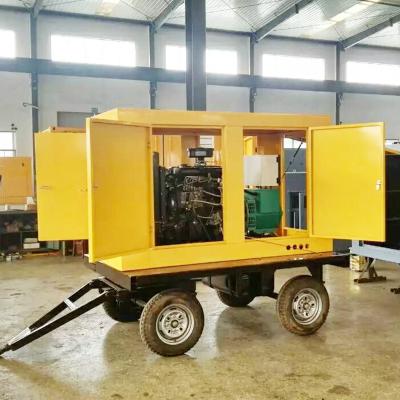 China Draagbare Home Standby Trailer Type Generator 30kva 25kw Diesel Generator Set Te koop
