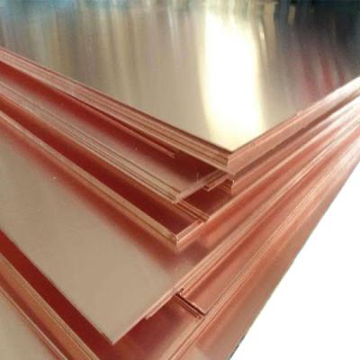 China C1010 C1020 Copper Plate Sheet C1100 DIN 2mm 6mm CU 99.9% For Building for sale