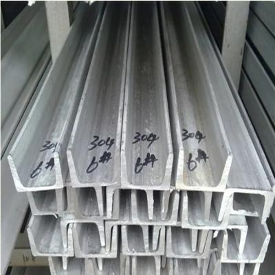 China 201 304 Grade Stainless Steel C Steel Channel 200 X 80 X 7.5 X 11mm 321 904 U Shape for sale