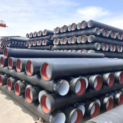 China ISO2531 150mm Cement Lined Ductile Iron Pipe Class C25 C30 C40 K9 DN80mm-DN2000mm for sale