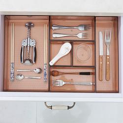China 10x10 Clear Kitchen Drawer Organizer Plastic Storage Organizer For Cabinet for sale