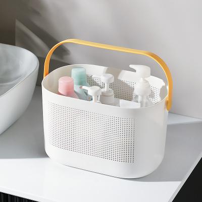China H18cm Plastic Storage Basket Drainage Plastic Vegetable Basket With Handle for sale