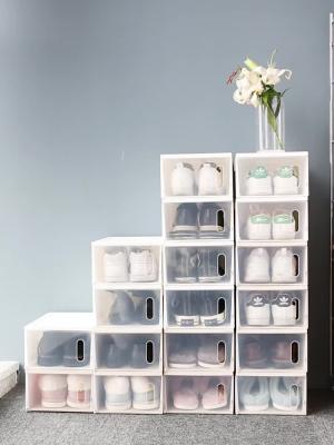Chine Empilable en plastique de Shoe Boxes Clear d'organisateur de plastique acrylique de boîte à chaussures à vendre