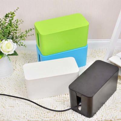 China Cord Organizer Box Hard PS Green Storage Box For Chargers And Cables for sale