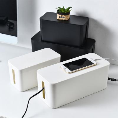 China White Cable Organizer Box Power Cord Surge Protector Cable Management for sale