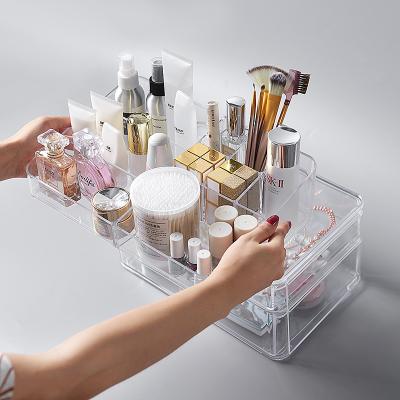 China Compartment Injection Acrylic Makeup Organizer 1-3l for sale