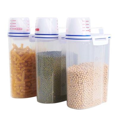China 3 Litre Airtight Cereal Containers Plastic Kitchen Organizer for sale