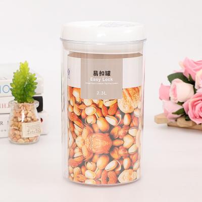 China 1.2L 1.9L Airtight Plastic Storage Containers With Rubber Seal Leak Proof for sale