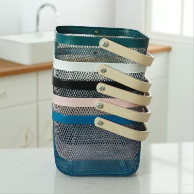 China Multifunctional 24*17cm Wire Mesh Storage Baskets Home Collection for sale
