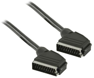 China 6,6 pies del adaptador coaxial de cable video de Scart, 21 fijan el cable del scart para el televison en venta