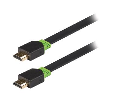 Chine 15 pi de lien d'or prêt du câble 4K HDMI 2,0 plats ont plaqué des connecteurs pour Xbox Playstation à vendre