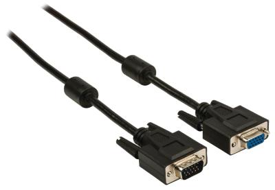 China 6,6 pies de VGA de cable de extensión, varón de SVGA al cable femenino del monitor HD15 en venta