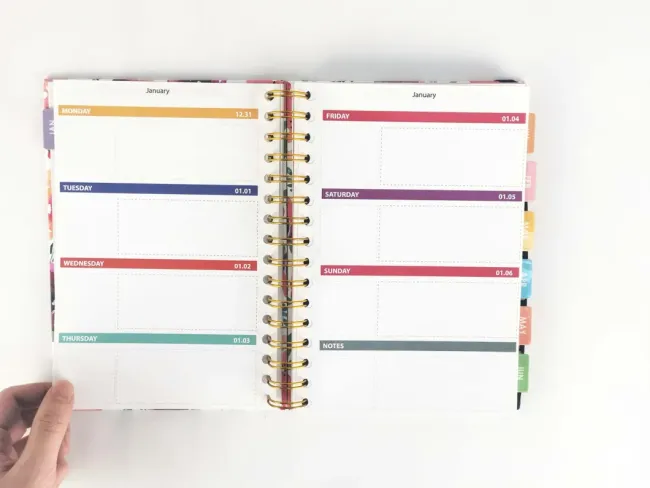 Custom Logo 2021 Diary Notebook 365 Days Agenda Custom Planner in English Spanish and Arabic Language Stock