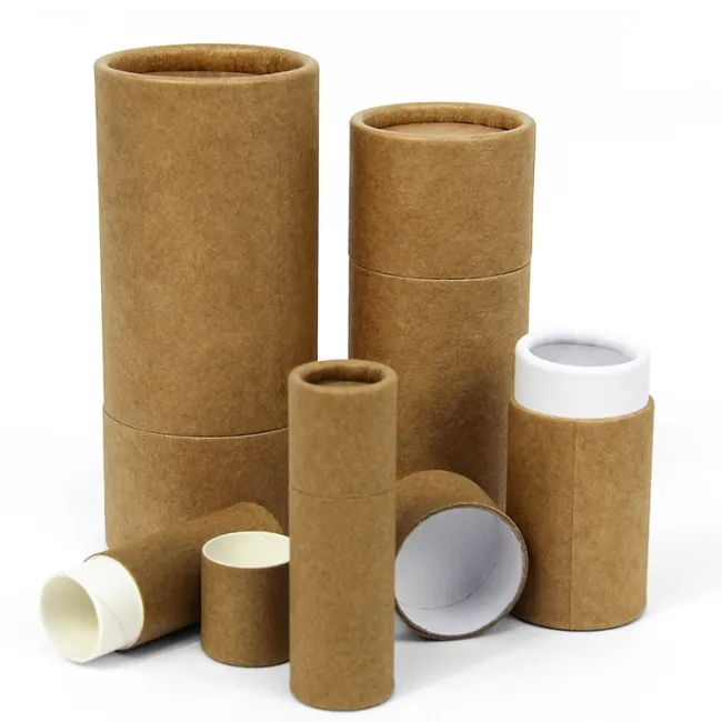Emballage écologique fait sur commande de tube de papier d'emballage de boîte de cylindre de carton de Firstsail avec la poignée pour le café Bean Bath Salt Tea de nourriture de bouteille d'eau
