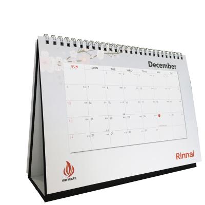 China Custom Monthly Yearly Office Table Printing Desk Calendar 200gsm for sale