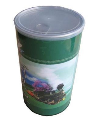 China OEM Round Kraft Paper Tube Tea Packaging CMYK Biodegradable Cardboard Navy for sale