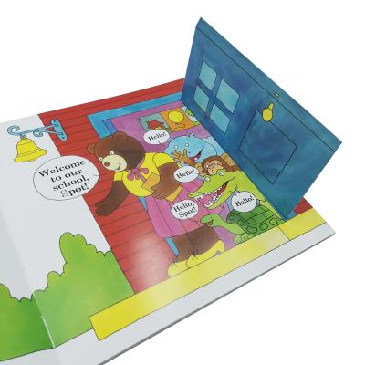 China 300gsm C1S Custom Kids Story Book 4C Colorful Printing Children Board for sale