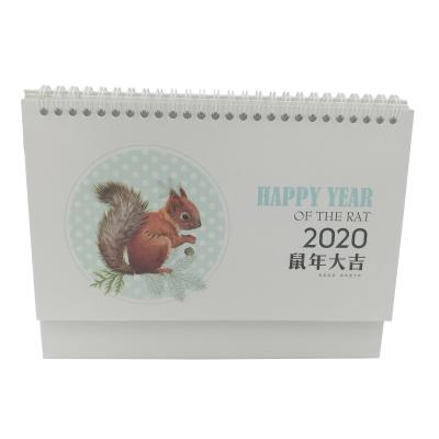 China folhas relativas à promoção do presente 15 do bebê CMYK do calendário de mesa do cartão da família 300gsm à venda