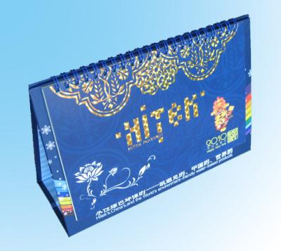 Chine GV promotionnel personnalisé par CMYK des calendriers de bureau de nouvelle année 24×18cm à vendre