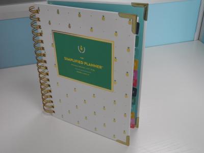 China El libro del planificador de eventos de Notebook 200pages del organizador del proyecto del OEM modificó las páginas para requisitos particulares 120GSM en venta