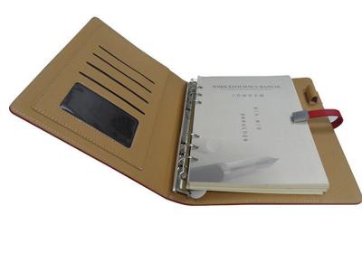 China Cubierta impresa de encargo de Matte Lamination Gold Foil Stamping del Hardcover del diario del cuaderno espiral A6 en venta