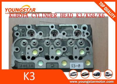 China Cast iron diesel engine K3 K5 K6 cylinder head for Kubota engine truck & excavator for sale