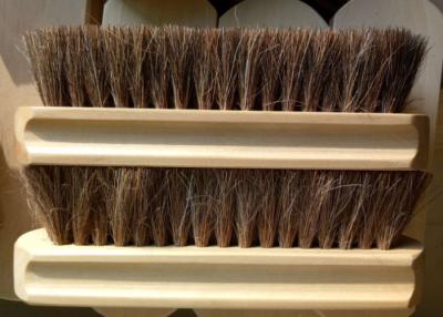 China Horse  Hair Brushes / Real Horsehair Shoe Brush With Long Wooden Handle for cleaning for sale