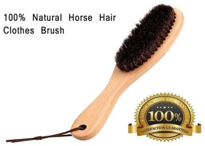 China Soft Horse Hair Shoe Brush With Handle For Dust Pet Hair Static for sale