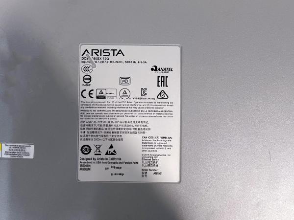 Quality Steel Network DCS-7050SX-72-R Original Used SNMP Arista Products for sale