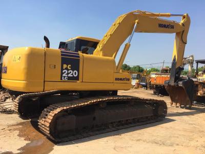 China 6 Cylinders 22 Ton Used Komatsu Excavator For Road Construction PC220LC-7 for sale
