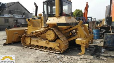 China Enclosed cabin Second hand bulldozer Cat D5H with 3-shank ripper for sale