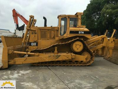 China Yellow Old Cat Dozer / Cat D7H Dozer With 3 Shank Ripper And Good Undercarriage for sale
