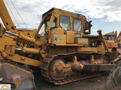 China D8K Enclosed Cabin Old CAT Dozers , Strong Second Hand Dozer 31T Weight for sale