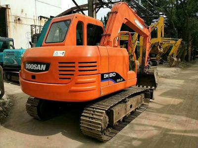 China 2014 Year 8 Ton Used Doosan Excavator DH80GO 400mm Shoe Size 3247h Working Hours for sale