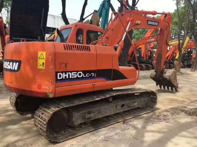 China deslocamento usado de 15 toneladas da máquina escavadora DH150LC-7 5.883L de Doosan da cubeta do ³ de 0.58m à venda