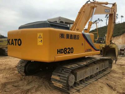 China KATO HD820 usou a máquina escavadora da maquinaria com capacidade de 12 toneladas original do motor e da bomba à venda