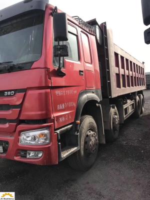 China Howo 12 Tyres 8*4 2nd Hand Tipper Trucks With Original Factory Painting for sale