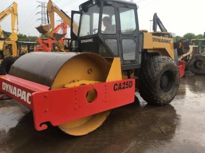 China 10 Ton Second Hand Road Roller Dynapac CA25 With Original Cummins Engine for sale