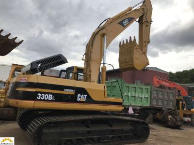 China 30T Heavy Duty Wide Track Used CAT Excavators Machine 330BL With Hammer Line for sale