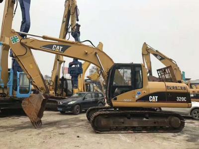 China Original 20t Used CAT Excavators 320C Used Construction Vehicles With A/C Available for sale