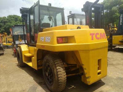 China Heavy Duty 16 Ton Used Diesel Forklift TCM FD160S With Good Working Condition for sale