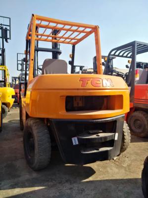 China 5T Used Diesel Forklift TCM FD50 Triple Mast With ISUZU Engine High Performance for sale