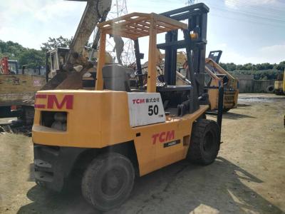 China Material Handling  FD50 Used TCM Forklift , Used Lifted Trucks 5m Lifting Height for sale