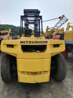 China Original 15 Ton Used Diesel Forklift Truck Mitsubishi FD150 2 Stage Mast Type for sale