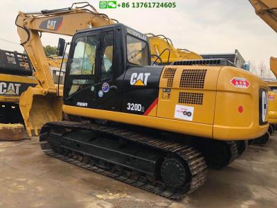 China Yellow Color Cat Crawler Excavator 320d 20t Excavator 2013 Year 1m3 Bucket Size for sale